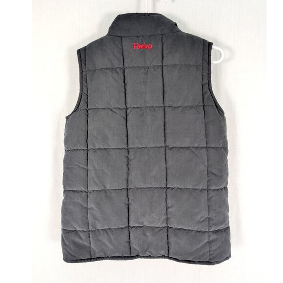 Hatley Boys Puffer Vest Sherpa Lined Gray and Cream Size 6 - Picture 2 of 5